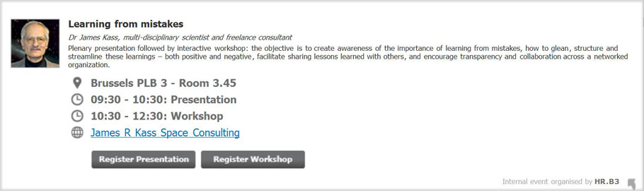 Dr James Kass presentation & workshop