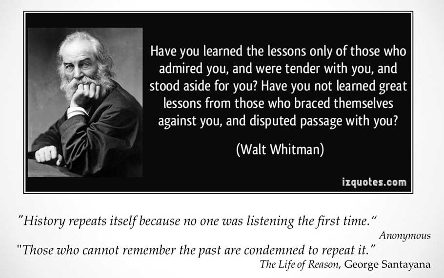 Lessons not learned